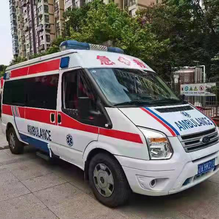 官渡长途救护车护送病人返乡